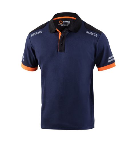 Polo SPARCO TECH - granatowo-pomarańczowe
