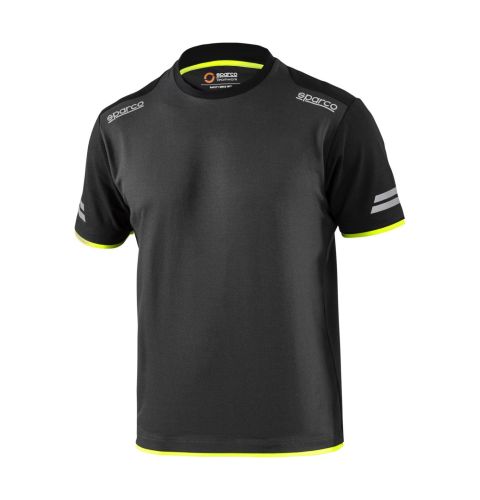 T-shirt SPARCO TECH – szaro-żółty
