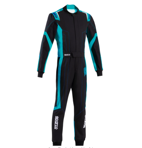 Kombinezon Sparco Thunder 8877-2022 czarno-niebieski