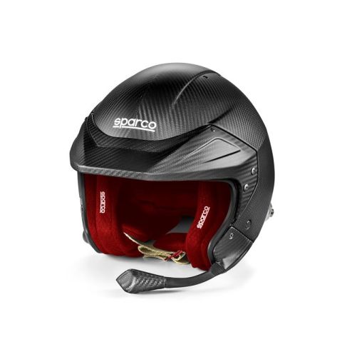 Kask Sparco Flux RJ-I CARBON 8859-2024 czarno-czerwony