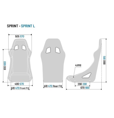 Fotel Sparco Sprint+ SKY 8855-1999 czarny