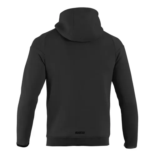 Bluza zapinana z kapturem Sparco czarna