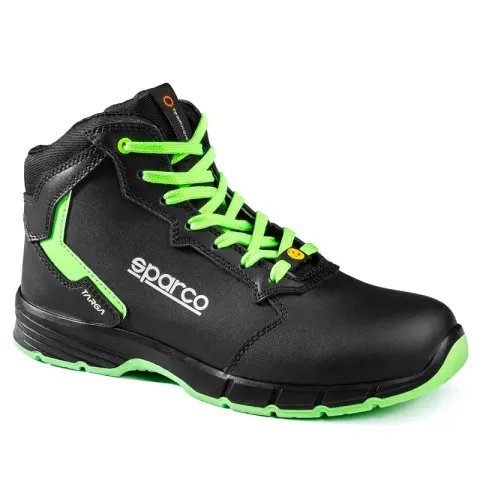 Buty Sparco Targa-H Willy S3S ESD (czarno-zielone fluo)