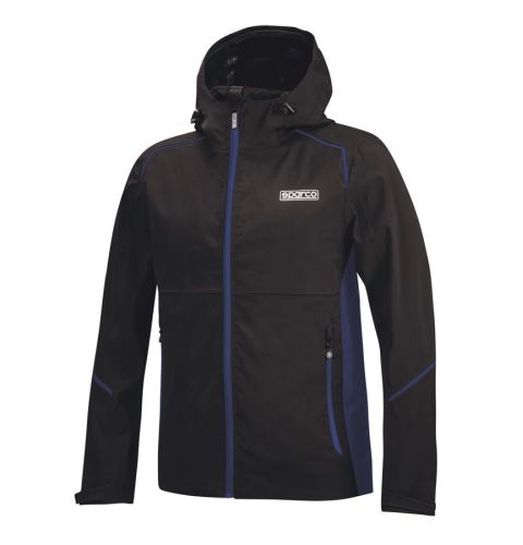 Kurtka przeciwdeszczowa Sparco Shell czarno-granatowa