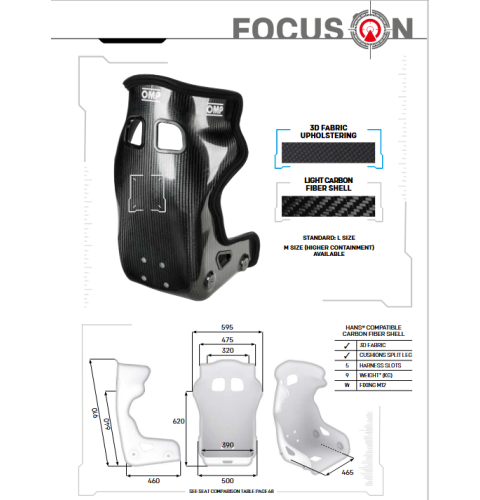 Fotel OMP HTC ONE FIA 8862-2009