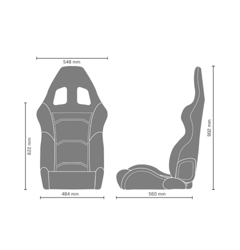 Fotel Sparco R500 Torino czarny