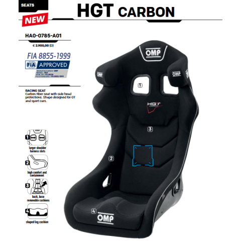 Fotel OMP HGT FIA 8855-1999