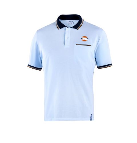 Koszulka Polo Sparco Gulf z kieszonką błękitna