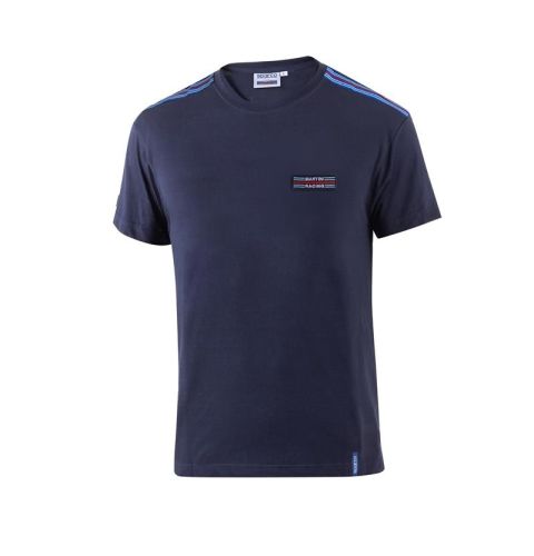Koszulka T-shirt Sparco Martini Racing Top Stripes granatowa
