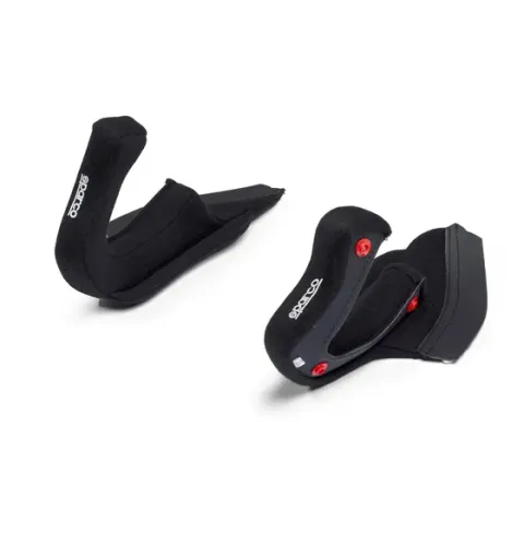 Wyściółka wkładki policzkowe do kasków Sparco Flux RJ oraz RJ-I czarne