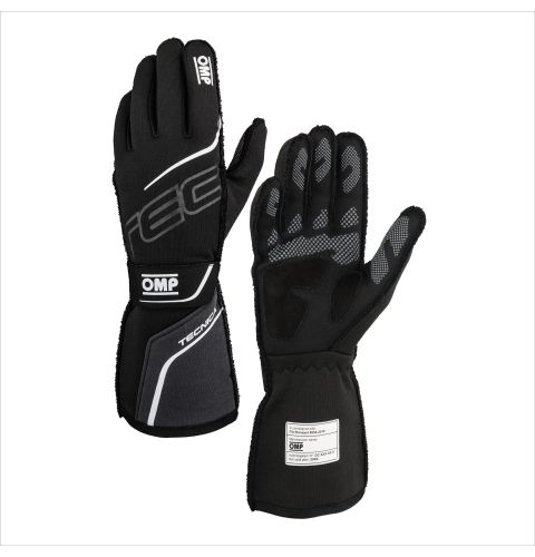 Rękawice OMP Tecnica 2025 FIA 8856-2018 czarno-antracytowe