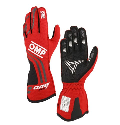 Rękawice OMP One Evo X  FIA 8856-2018 czerwone