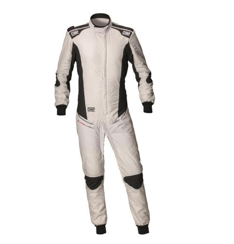 Kombinezon OMP Tecnica Superlight FIA 8856-2018 biało-antracytowy