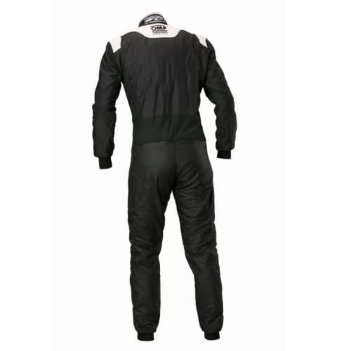 Kombinezon OMP Tecnica Superlight FIA 8856-2018 czarno-srebrny