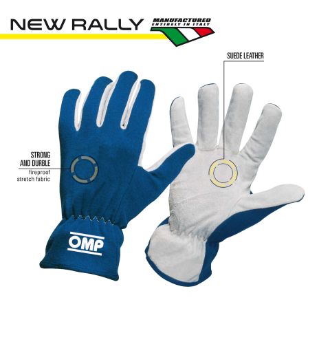 Rękawice OMP Rally niebieskie