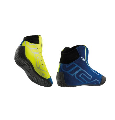 Buty OMP Tecnica 2025 FIA 8856-2018 niebiesko-żółte