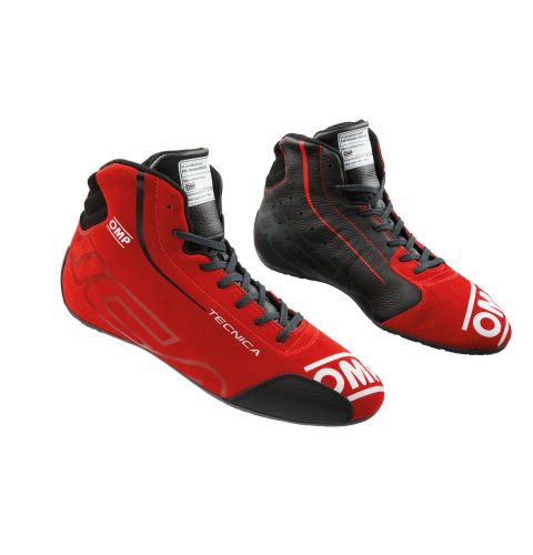 Buty OMP Tecnica 2025 FIA 8856-2018 czarno-czerwone
