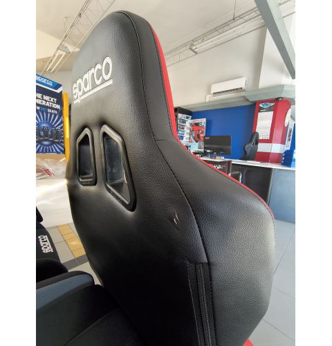 Fotel biurowy SPARCO TROOPER – czarno-czerwony