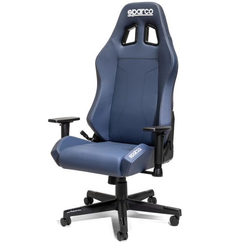 Fotel biurowy Sparco Coach niebiesko-szary