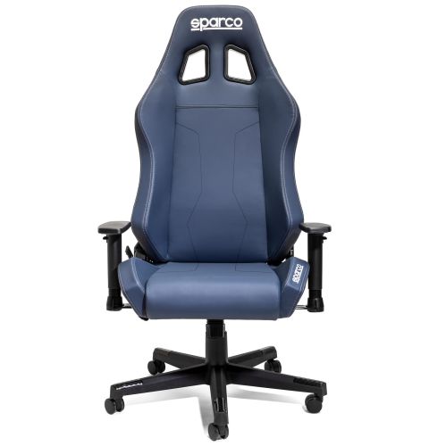 Fotel biurowy Sparco Coach niebiesko-szary