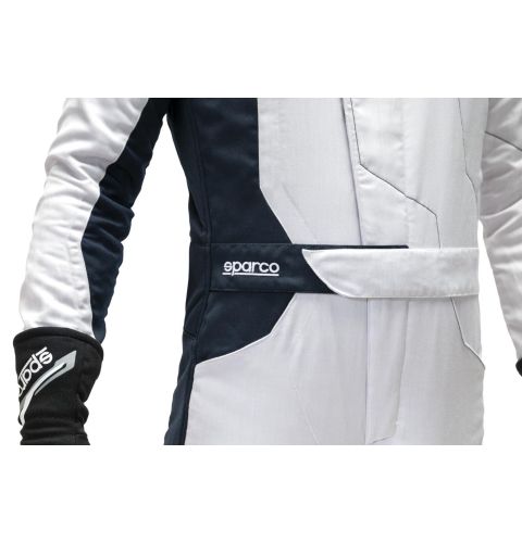 Kombinezon Sparco Sprint Advanced Asymetrical FIA 8856-2018 biało-granatowy