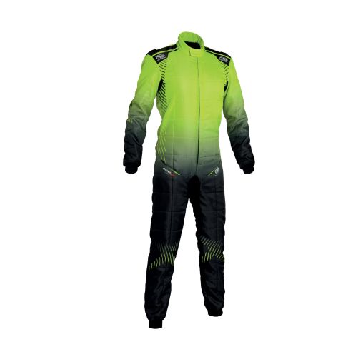 Kombinezon OMP ONE ART AIR FIA 8856-2018 czarno-żółty fluo