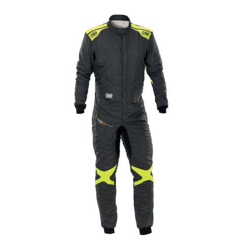 Kombinezon OMP One Evo Air FIA 8856-2018 szaro-żółty