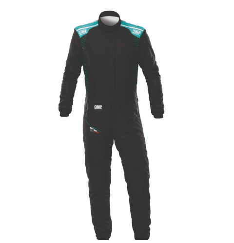 Kombinezon OMP One-S Air FIA 8856-2018 czarno-błękitny