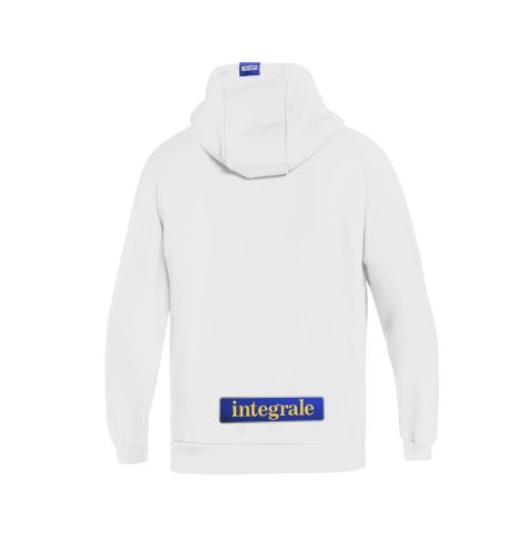 Bluza z kapturem Sparco Lancia HF Delta Integrale biało-czerwona