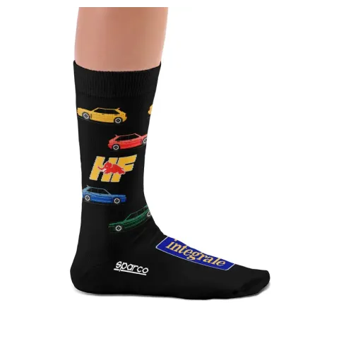 Skarpety Sparco Icon Design Lancia Delta Collection czarne