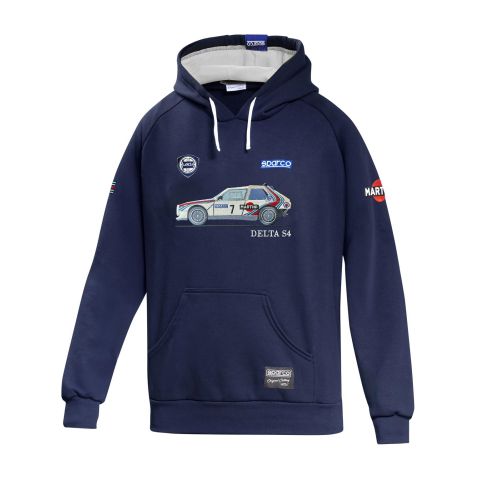 Bluza z kapturem Sparco Lancia Delta S4 Martini Racing granatowa
