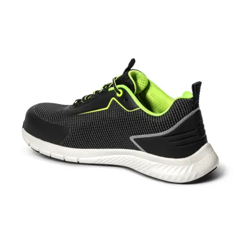 Buty Sparco Traction Yuki S1PS ESD czarno-biało-limonkowe