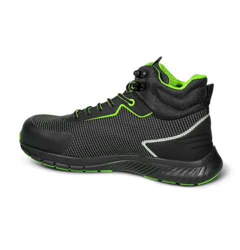 Buty Sparco Traction-H Naoki S3S ESD czarno-zielone fluo