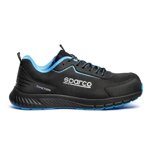Buty Sparco Traction Nubuck Takuma S3S ESD czarno-niebieskie