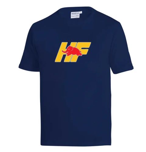 Koszulka T-Shirt Sparco Lancia HF Yellow granatowa