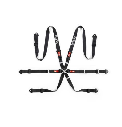 Pasy bezpieczeństwa Sparco COMPETITION H-2 PD 2", 6-pkt czarne