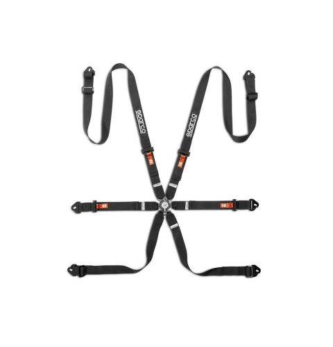 Pasy bezpieczeństwa Sparco FIA COMPETITION H-2 PU 2", 6-pkt czarne