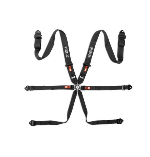 Pasy bezpieczeństwa Sparco FIA COMPETITION H-3 STEEL 3", 6-pkt czarne