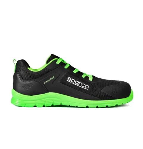 Buty Sparco Practice Advanced Rinus 2026 czarno-zielone fluo