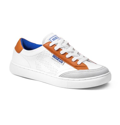 Buty SPARCO S-TIME - biało-pomarańczowe