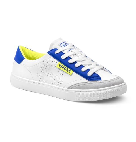 Buty SPARCO S-TIME - biało-niebiesko-żółte