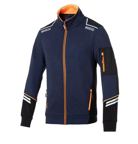 Bluza rozpinana SPARCO TECH ALABAMA - granatowo-pomarańczowa