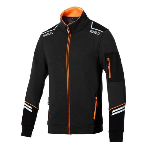 Bluza rozpinana SPARCO TECH ALABAMA - czarno-pomarańczowa