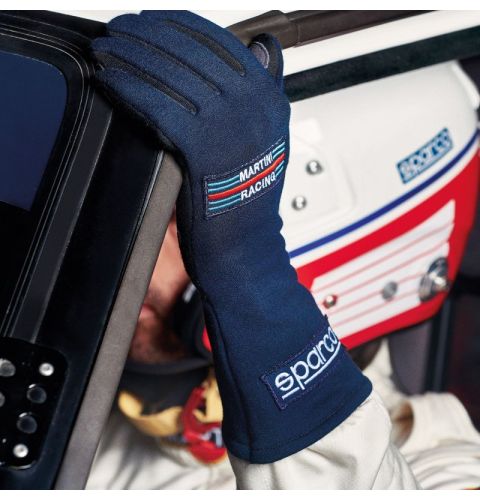 Rękawice Sparco Land 2025 Classic Martini Racing FIA 8856-2018 granatowe