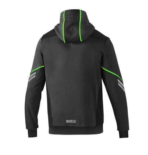 Bluza rozpinana z kapturem SPARCO COLORADO - szaro-zielona