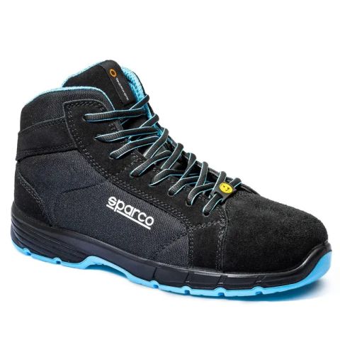 Buty SPARCO HORIZON-H ESD S3S SR FO - czarno-błękitne