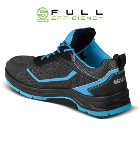 Buty SPARCO INDY-E ASTER ESD S3S SR FO LG - czarno-błękitne