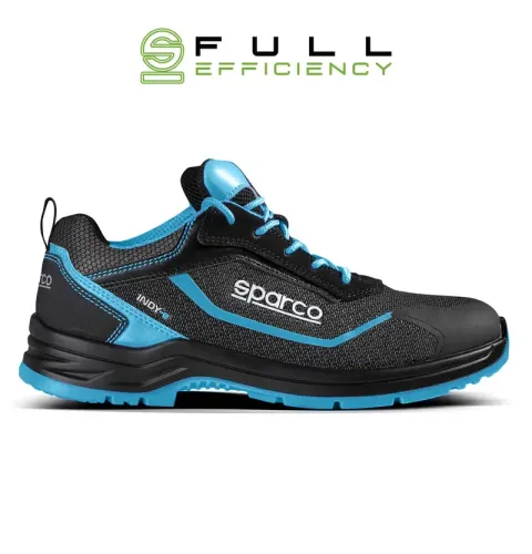 Buty SPARCO INDY-E ASTER ESD S3S SR FO LG - czarno-błękitne