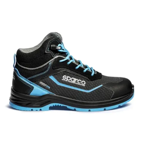 Buty SPARCO INDY-HE SUNNY  ESD S3S SR LG - czarno-błękitne
