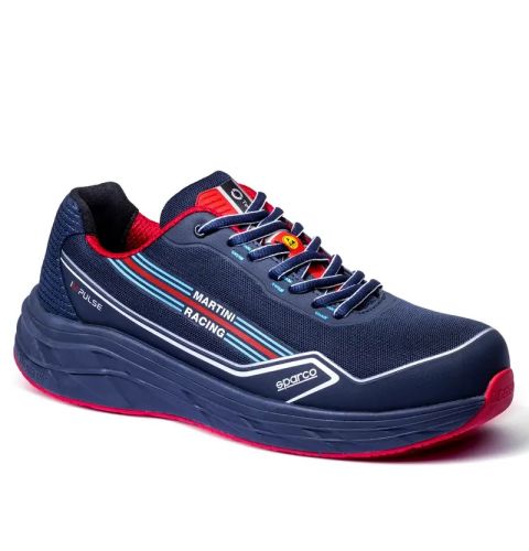 Buty SPARCO IMPULSE MARTINI RACING CORSICA ESD S1PS SR FO HRO SC - granatowo-czerwone
